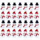 thumbnail image 4 of 40 figuras de muñecos de nieve en miniatura para decoración navideña. Estatua de muñeco de nieve para mesa., 4 of 7