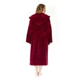 thumbnail image 2 of Women's Hooded Fleece Plush Robe Turkish Bathrobe, 2 of 4