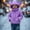 Purple, variant on Eltusu Girls Puffer Jackets, Thermal Solid Color Cotton Windproof Winter Coat with Pockets Red Size 7-8 T