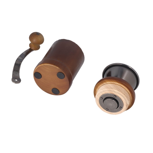 Coffee Grinder Manual, Easy Cleaning Compact Portable Coffee Grinder for Cafe Dark Color