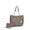 DNL Khaki, variant on MKF Collection Lina Tote Bag & Wallet Set, Vegan Leather Denim look Shoulder Bag Handbag Purse by Mia K