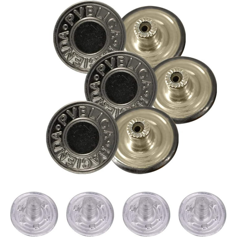 Trimming Shop 14mm Replacement Jean Buttons with Back Pins Rivet