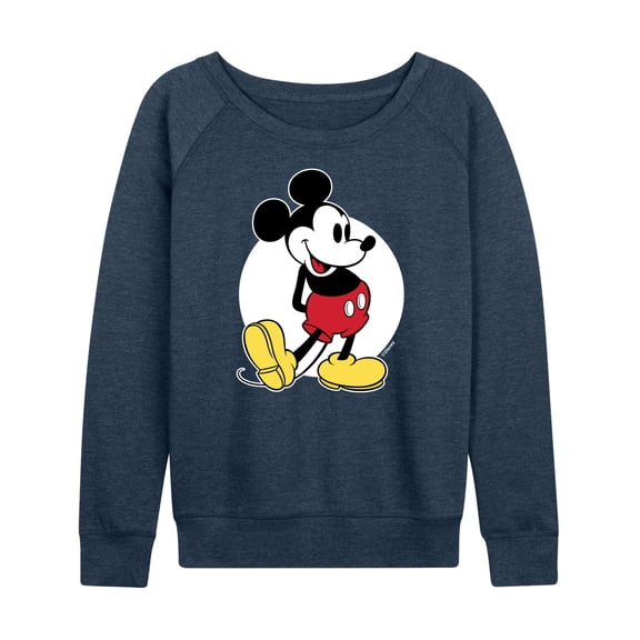 Mickey & Friends - Mickey Classic - Women's Lightweight French Terry Long Sleeve Shirt