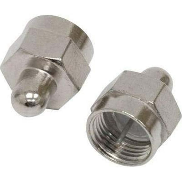 75 Ohm F Terminator 5-Pack for Cable TV Connections