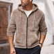 thumbnail image 1 of pstuiky Camisas de manga larga de invierno para hombre, Chaqueta tipo cárdigan de polar con cremallera y capucha de manga larga para hombre Tops de talla grande para hombre s, 1 of 9