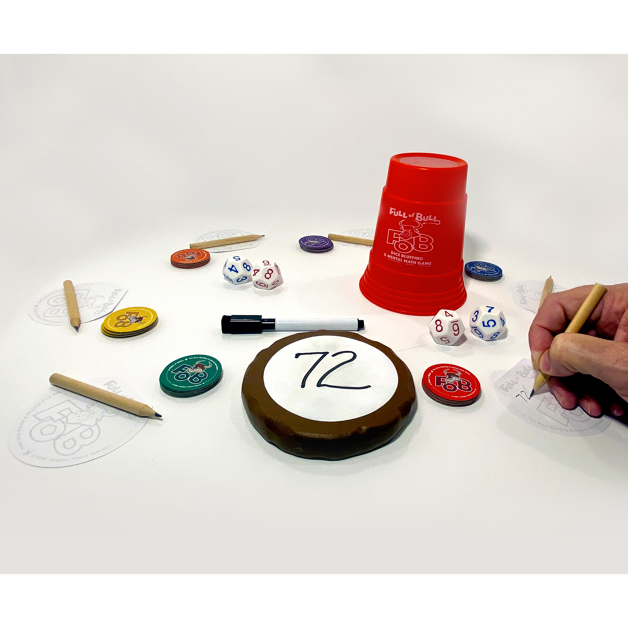 Full of Bull! - Hilariously Fun Kids Dice Bluffing & Mental Math Game, Critical Thinking, Ages 8+, 3-6 Players, 20-30 Min