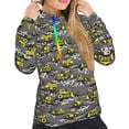 thumbnail image 4 of KLL Modern Yellow Excavator for Womens Pullover Hoodie with Pocket Hooded Long Sleeve Shirts Sweatshirt for Women-Small, 4 of 7