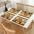 thumbnail image 5 of 6 Pack Halloween Placemats for Dining Table,12.5 x 16.5 Inch with Halloween Table Mats,Witch Gnome Pumpkin Jack-O-Lanterns Orange Table Decorations, 5 of 7