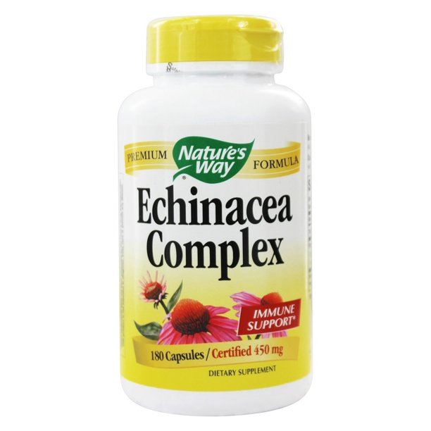 Nature's Way Echinacea Root Complex (Certified Organic) 450 mg. 180 Capsules