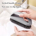 thumbnail image 5 of YardChic Shower Scrubber, Handheld Curved Scrub Brush with Ergonomic Handle, Dense Bristle Multi-Purpose Household Cleaning Scrubber for Clothes, Footwear, Bathtub, Floor Surface & Kitchen Stain, 5 of 6