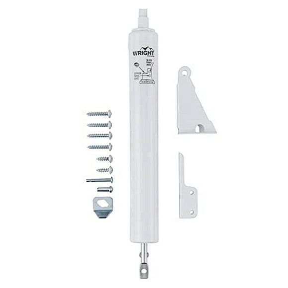 Cierrapuertas neumático Wright Products, ajustable, blanco