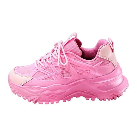 

DVKOVI Womens Fall Shoes Trendy Couple Casual Shoes Student Casual Shoes Breathable and Comfortable Sneakers Fashion Dad Shoes Sneakers Pink 40