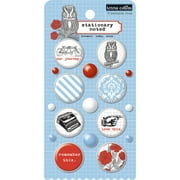 Stationary Noted Decorative Brads 33/Pkg