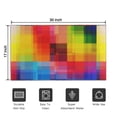 thumbnail image 5 of Colorful Rainbow Checkered Pattern Door Rugs,Washable Non Slip Door Mats Indoor,Decorative Door Mats,Entry Mat Indoor for Entrance,Bedroom,Kitchen,Bathroom,17"x30", 5 of 6