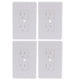 thumbnail image 1 of 4pcs Cubiertas de zócalo de estilo francés Salida de impermeabilización de la pared Cubiertas de enchufe (blanco), 1 of 3