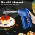 thumbnail image 3 of Cordless Electric Whisk 3 Speeds USB Rechargeable Stainless Steel Egg Beater Handheld Mixer Blender Milk Frother Kitchen Baking Supplies, 3 of 7
