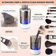 thumbnail image 3 of Electric Makeup Brush Cleaner, Makeup Brush Cleaner Machine With Brush Clean Mat, Automatic Cosmetic Brush Cleaner Tools, 3 of 5