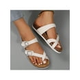 thumbnail image 3 of Women's Comfortable Summer Beach Sandals with Cork Footbed and Adjustable Buckle, 3 of 5