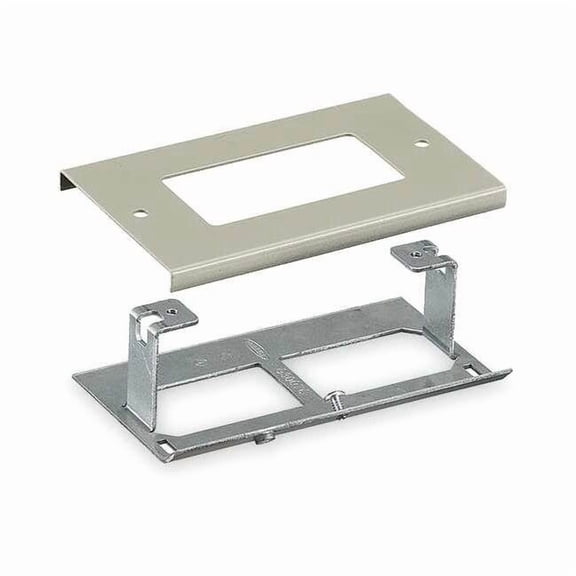 Hubbell Wiring Device-Kellems Single Receptacle Cover,Gray HBL3048RGY