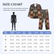 thumbnail image 4 of Balery American Flag Deer Art Pijama para Hombre de Dos Piezas con Manga Larga, Conjunto de Dormir y Descanso Suave con Bolsillos-Large, 4 of 7