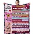 thumbnail image 1 of LHSHID Gifts for Grandma from Grandkids for Grandma from Grandkids Unique Gifts Ideas for Grandma Birthday Gifts for Grandma Travelling Rugs 50x60in, 1 of 6