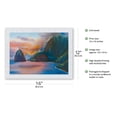 thumbnail image 2 of Molokai - Hawaiian Island Sunset - From an Original Hawaii Watercolor Painting by Peggy Chun - Japanese Unryu Rice Paper Art Print (Unframed) 12 x 16 in, 2 of 4
