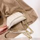 thumbnail image 5 of Bolsa Moda mujer hombro cintura PU cuero color sólido Fanny pecho (blanco) Likrtyny Para Estrenar, 5 of 9