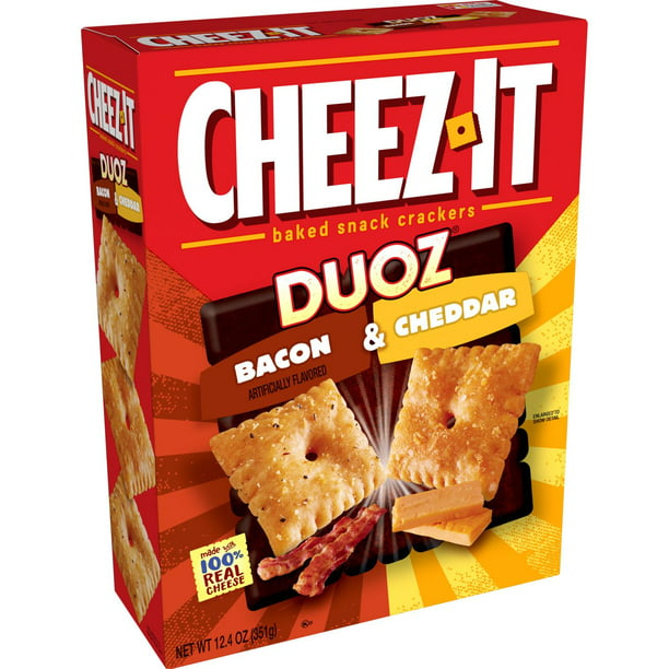 Cheez It Baked Snack Cheese Crackers Bacon Cheddar 12 4 Oz
