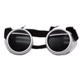 thumbnail image 2 of Steampunk Style Goggles Round Circle Adjustable Strap Costume Silver, 2 of 4