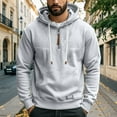 thumbnail image 2 of Mens Hoodie Half Zip Fleece Hoodys Top Breathable Fleece Sweatshirt Windproof Gym Training Tops Casual Fall Lounge Wear Lightweight Combat Jacket Tactical Hoody Coat for Athletic, 2 of 7