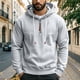 thumbnail image 1 of pstuiky camisetas de manga larga para hombre, Sudadera con capucha y cremallera de color liso para hombre, jersey de manga larga, sudaderas con capucha Tops de talla grande para hombre xxxl, 1 of 9