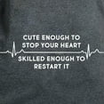 thumbnail image 3 of CafePress - Cute Enough To Stop Your H Women's Classic T Shirt - Women's Traditional Fit Dark T-Shirt, 3 of 4