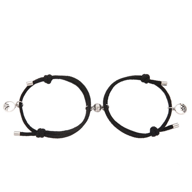 Pulseras magnéticas tejidas de acero inoxidable para parejas, correa de mano para joyería Wmkox8yii shlkj115