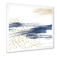 thumbnail image 2 of Designart 'Gold and Dark Blue and Abstract I' Modern Framed Art Print, 2 of 4