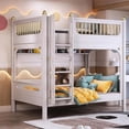 thumbnail image 3 of Luxury Multifunctional Kid Bunk Bed With Safety Fence For 5 To 8 Yeas Old Children Bedroom Furniture Large Storage Bed For Kids My Lux Decor Round, 3 of 23