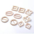 thumbnail image 2 of 10 Pieces Assorted Size & Shapes Pearl Metal Ribbon Buckle Sliders For Invitation Hair Bow Center Bridal Dress Decoration Acces, 2 of 8