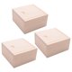 thumbnail image 1 of 3X Pequeña Caja de Almacenamiento de Madera Caja para Joyas Pequeños Caja de Regalo de Color de Madera, 1 of 8
