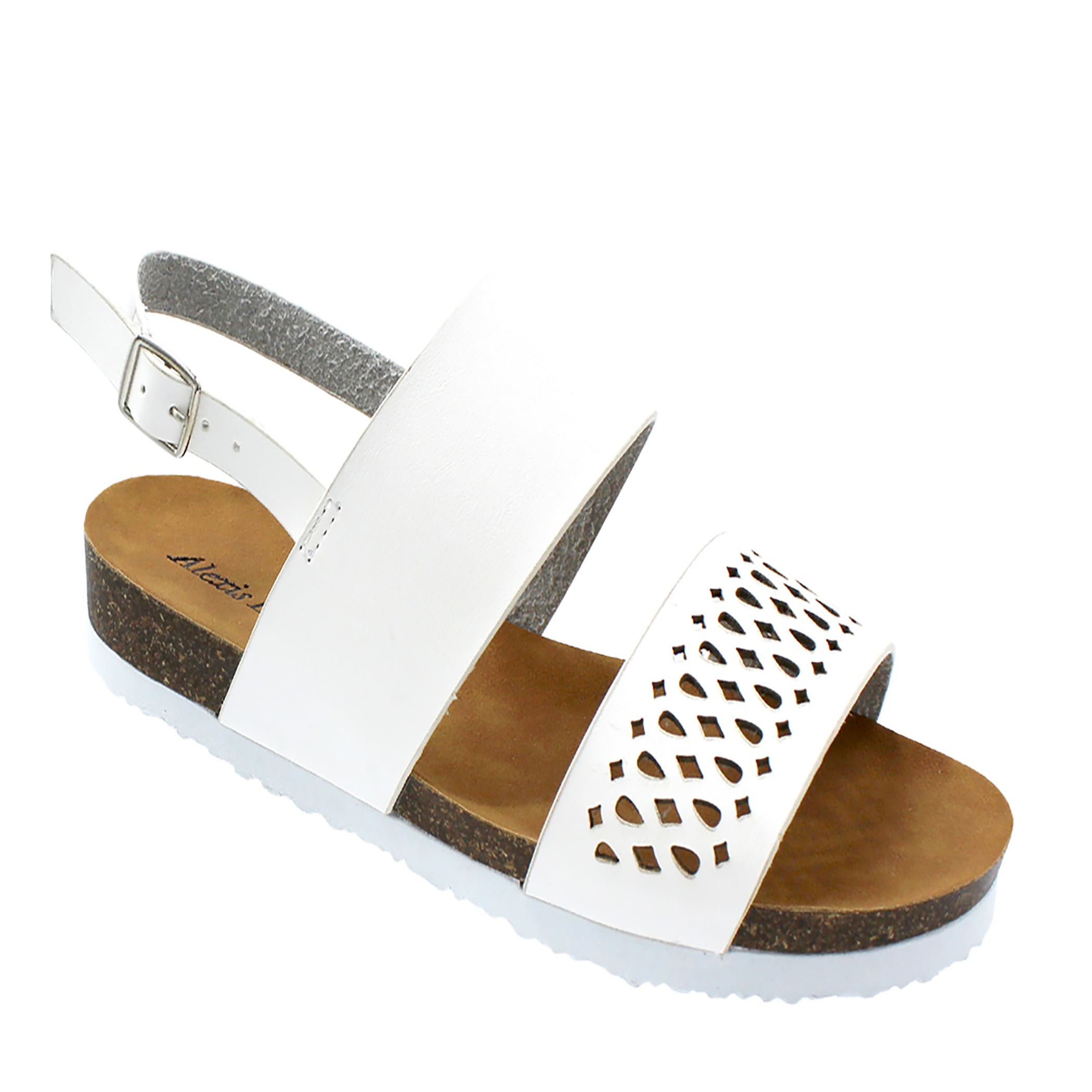Alexis Bendel - Women Comfy Buckle Straps Sandals Flip Flop Platform Sandals - Walmart.com 
