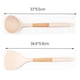 thumbnail image 2 of Juego de Herramientas de Cocina Ergonómicas Antiarañazos con Mango de Madera Natural de 2 Piezas para Utensilios de Cocina Antiadherentes Crema, 2 of 5