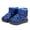 Blue-10, variant on Boys Girls Sparkly Snow Boots, Sequin Warm Fleece Lined Ankle Boots, Cold Weather Footwear
