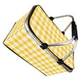 thumbnail image 4 of Picnic Basket, Foldable Portable Storage Basket  for Camping Yellow,Red, 4 of 8