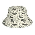 thumbnail image 3 of Daiia Vintage Moon Fox Pattern Bucket Hat - Trendy Cotton Sun Hat for Beach, Golf, Fishing - Fun Outdoor Vacation Boonie for Men and Women, 3 of 9