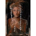 thumbnail image 2 of Wiley, Marta 14x18 Gold Ornate Wood Framed with Double Matting Museum Art Print Titled - African Shells - Beige, 2 of 4
