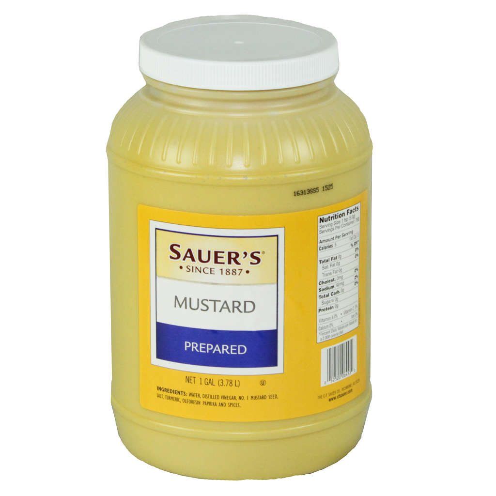Sauer Salad Mustard, 1 Gallon (4 Pack)