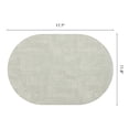 thumbnail image 6 of Placemats Set of 6 Oval  Leather Placemats for Kitchen Dining Table Decor Heat Resistant Table Placemats Wipeable Table Mat Light Green 17.7x11.8inch, 6 of 6