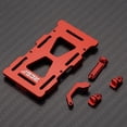 thumbnail image 4 of Shengyu RCGOFOLLOW Plaque de Montage de Batterie en Alliage d'Aluminium Rigide à Déformer Plaque de Montage de Batterie Rc pour 1/24 Plaque de Montage de Batterie Rc SCX24 Rouge, 4 of 6