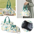 thumbnail image 3 of Drawstring Lunch Bag Large Capacity Portable Picnic Bag Leak-Proof Hand-Held Cooler Box Travel Picnic Camping Handbag, 3 of 6