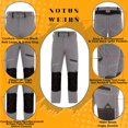 thumbnail image 3 of Notus Men's Work Utility & Safety Work Pants Reinforced Cordura Knee Tactical Pants Utility Tools Pockets Workwear Pants Gray 30-30, 3 of 4