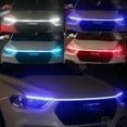 thumbnail image 4 of Universal LED Car Hood Light Strip, Sequential Turn Signal DRL Daytime Running Lights With Multi-Mode (Scan/Breathing/Meteor), 12V Atmosphere Lamp For Engine Cover, Doors, Auto Tailgate,180cm, 4 of 18