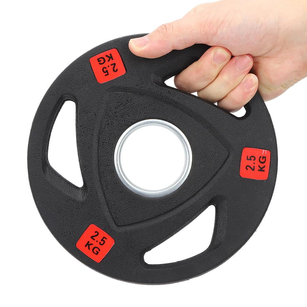 Spptty 2.5KG 3 Holes Hand Grip Barbell Plate Weightlifting Exercise